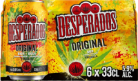 Desperados sixpack met blikjes van 33cl